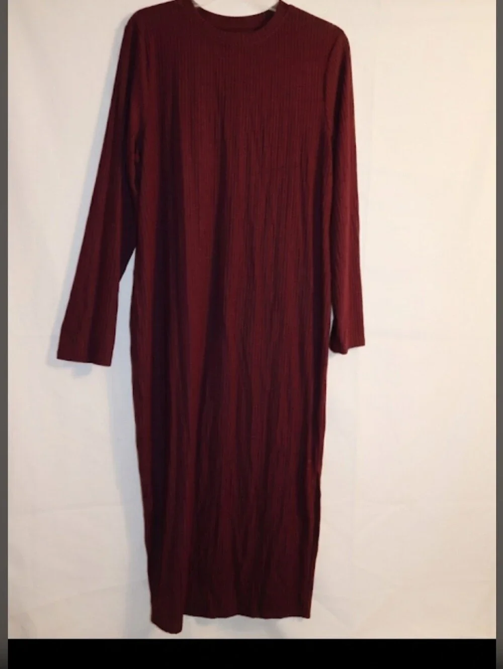 Universal Standard Geneva Crew Neck  Asymmetrical Dress in Jam Size Small =14W - Picture 7 of 12